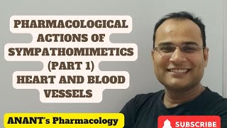 Pharmacological Actions of Sympathomimetics Part 1 Heart amp Blood Vessels [upl. by Navac668]