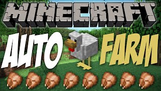 Automatic Chicken Farm in Minecraft 110 [upl. by Barth]