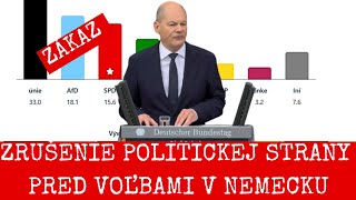 TVRDÉ ZÁSAHY DO DEMOKRACIE V NEMECKU CHCÚ ZAKÁZAŤ DRUHÚ NAJSILNEJŠIU STRANU [upl. by Anerys271]