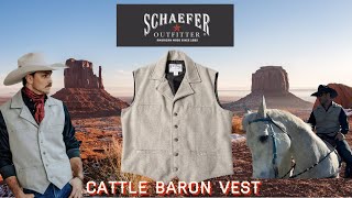 Schaefer outfitter Cattle Baron western vest [upl. by Naryt]