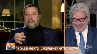 MATTEO SALVINI A DRITTO E ROVESCIO RETE 4 11012024 [upl. by Eidnalem]