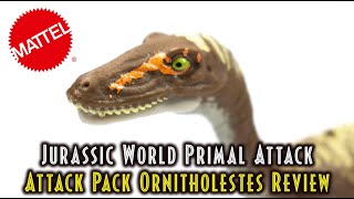 Jurassic World Primal Attack  Attack Pack Ornitholestes Review  Mattel Jurassic World [upl. by Argella]