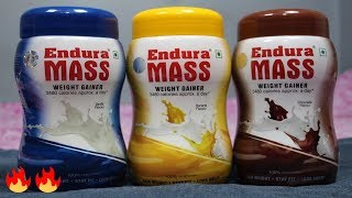 मोटे होने के लिए कैसे लेना चाहिए Endura Mass  Endura Mass Powder Review💪💪💪in Hindi [upl. by Sulohcin]