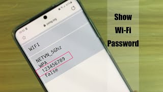 How to show WiFi Password using your Phone  NETVN [upl. by Sirob877]