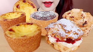 ASMR CHOCOLATE SCONE EGG SCONE MUKBANG 에그스콘 쇼콜라 스콘 누네띠네 스콘 구움과자 디저트 먹방 eating sounds [upl. by Kachine989]