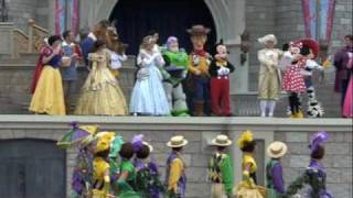 Princess Tianas Coronation at Disneys Magic Kingdom Princess and the Frog [upl. by Einahteb]