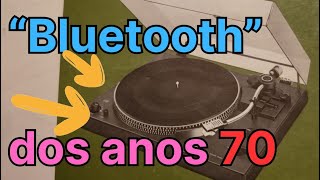 Toca discos sem fio dos anos 70 Technics SL FM1  SOM VINTAGE [upl. by Ainosal]