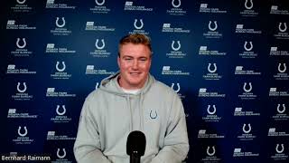 Indianapolis Colts Bernhard Raimann Anthony Richardson Cares So Much About This Team [upl. by Canute]