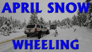 Late April SNOW WHEELING [upl. by Brien]