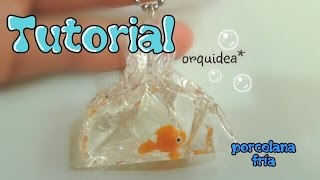 🐡 PEZ EN BOLSITA charms Accesorios de porcelana fría  y resina [upl. by Manvel]