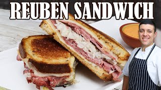 How to Make Reuben Sandwich  Corned Beef Sandwich Recipe by Lounging with Lenny [upl. by Congdon583]