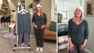 Barefoot Dreams CozyChic Lite Pullover Luxe Lounge Pant Mixed Set on QVC [upl. by Nanon]