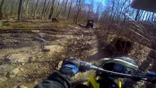 Suzuki DR200 Gets PUNNISHED Raw Trail Moto cove [upl. by Sorci104]