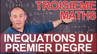 Les inéquations du 1er degré  Maths  3e  Les Bons Profs [upl. by Colp]