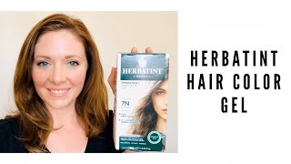 Herbatint Haircolor Gel Review Blonde 7N  a less toxic option [upl. by Ruon]