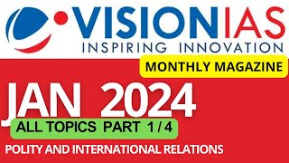 January 2024  VisionIAS Monthly Current Affairs  upsc upsc2025 ias currentaffairs upsc2024 [upl. by Anuala570]