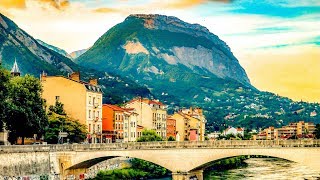 A Walk Around the Beautiful City of Grenoble France [upl. by Ettenot]