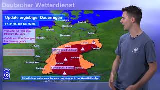 30052024 Unwetterinformation  Deutscher Wetterdienst DWD [upl. by Tj817]