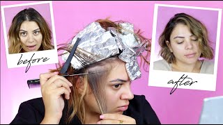 HOW I TOUCH UP MY BALAYAGE HIGHLIGHTS amp SHADOW ROOT AT HOME  PROFESSIONAL HAIRDRESSER TUTORIAL [upl. by Ahselrac]