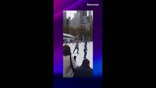 BRYANT PARK SKATING RINK [upl. by Ecirtra]