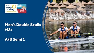 2023 World Rowing Championships  Mens Double Sculls Semifinal AB 1  Olympic Qualification [upl. by Lorianne393]