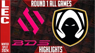 BDS vs TH Highlights ALL GAMES  LEC Winter 2024 Playoffs Upper Round 1  Team BDS vs Team Heretics [upl. by Atikan]