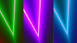 Club LED Lights😲Changing Colorful Neon Disco Lines on Party Screen [upl. by Belford]