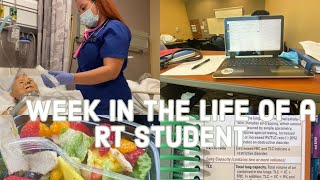 Week in the life Respiratory Therapy Student Week 5 optimistic  new habits dayinthelife [upl. by Teillo]