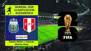 ARGENTINA 10 PERU en vivo  MESSI  ELIMINATORIAS MUNDIAL 2026  FECHA 12 [upl. by Enneillij]