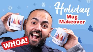 EASY DIY Custom Holiday Mugs to Sip in Style This Season [upl. by Lettie]