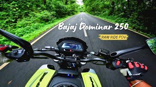 InDepth Raw Exhaust Ride of Bajaj Dominar 250  Worth Having Two Barrel Exhaust Muffler [upl. by Eanrahs]