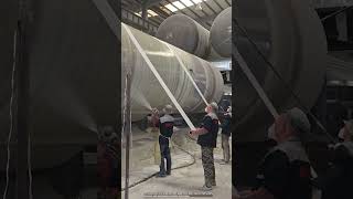 Large diameter glass fabric tank manufacturing process [upl. by Sadira]