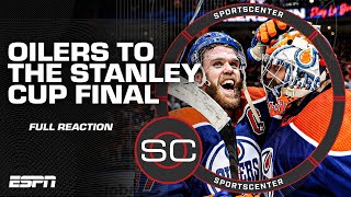 FULL REACTION Oilers beat Stars in Game 6 advance to Stanley Cup Final 🏆  SportsCenter [upl. by Ynohtnaed644]