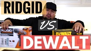 RIDGID VS DEWALT 12V Power Drills 2017 Battery Test Speed amp Performance Test [upl. by Petuu]