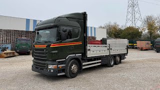 Scania R480 Pritsche mit Ladebordwand [upl. by Breeze84]