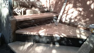 Professional Staircase Transformation How to Install Marble with Style and EasePart 2 [upl. by Ayhdiv277]