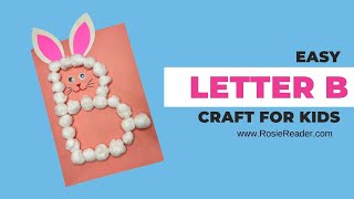 easy letter b craft for kids [upl. by Boggs]