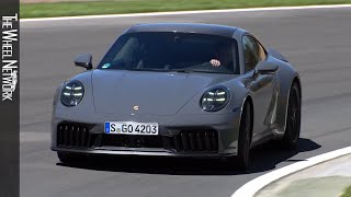 2025 Porsche 911 Carrera GTS  Slate Grey Neo  Track Driving Interior Exterior 9922 Hybrid [upl. by Armand397]