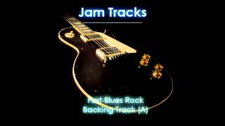 Fast Blues Rock Guitar Backing Track A [upl. by Anneh590]