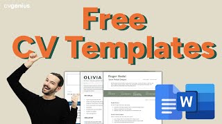 Free CV Template Downloads MS Word amp Google Docs [upl. by Thirion]