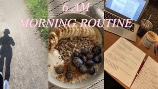 6 AM MORNING ROUTINE  a realistic morninglog  thatgirl [upl. by Seve252]