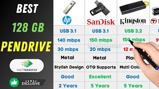 Best Pendrives 2023  128 GB  Best USB Flash drives for windows amp mac [upl. by Gatias]