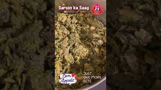 Sarson ka Saag 🥬 recipe  Sarsoon Ka Saag  shorts [upl. by Retrak21]