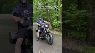 Harley Thunderheader Exhaust Drive By harleydavidson bikelife exhaust [upl. by Gardener]