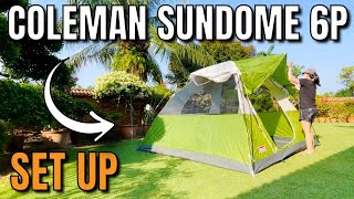 How to Set Up the Coleman Sundome 6Person Tent [upl. by Even513]