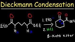 Dieckmann Condensation Reaction Mechanism [upl. by Akvir]