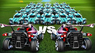 50 PLATINOS VS 2 SUPERSONIC LEGENDS EN ROCKET LEAGUE [upl. by Creight]