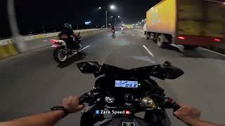 300 GP Night Ride with 2 Big Bore 200cc Bike amp GSXR [upl. by Nodnol]