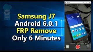 Samsung J7 Android 601 FRP Remove only 6 Minutes without Computer [upl. by Christmann948]