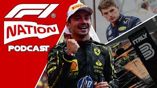 How Ferrari  Leclerc Outwitted McLaren At Monza  2024 Italian GP Review  F1 Nation Podcast [upl. by Ytitsahc666]